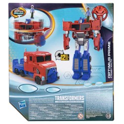 Transformers EarthSpark, figurine Spin Changer Optimus Prime de 20 cm avec figurine Robby Malto de 5 cm, des 6 ans