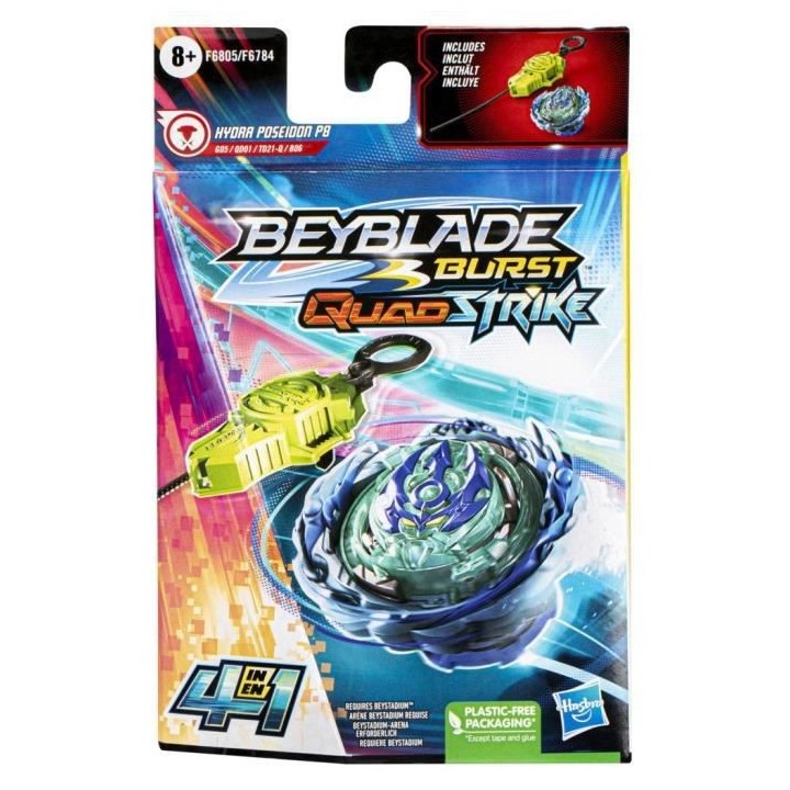 Beyblade Burst QuadStrike Starter Pack Hydra Poseidon