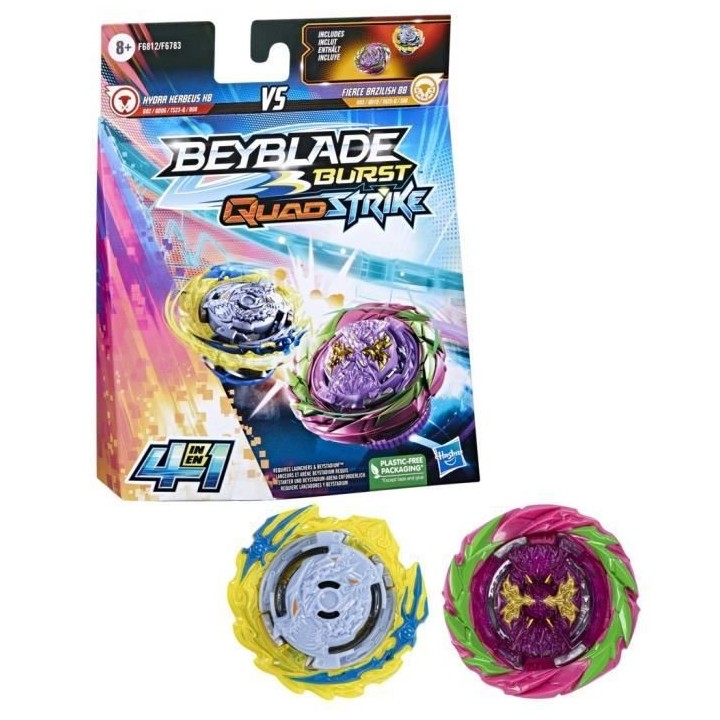 Beyblade Burst QuadStrike Dual Pack Fierce Bazilisk et Hydra Kerbeus