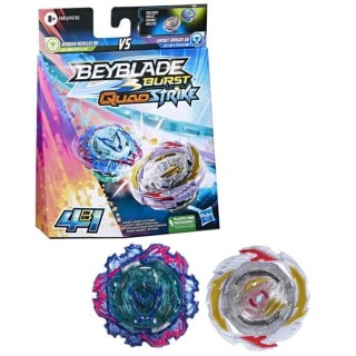 Beyblade Burst QuadStrike Dual Pack Gambit Dragon et Ambush Achilles