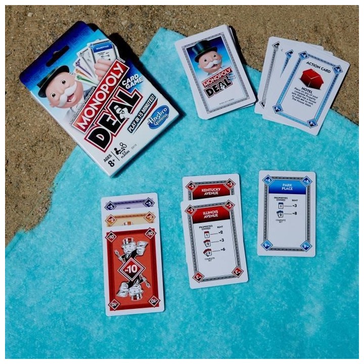 MONOPOLY - Deal - Jeu de societe de Voyage - Jeu de cartes