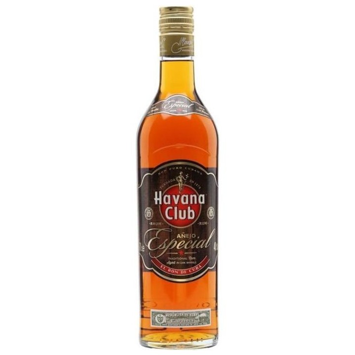 Rhum Havana Club especial - Rhum ambré - 40° - 1 L