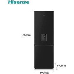 Réfrigérateur Combiné HISENSE RB372N4WB1 - 292 L – L59,5 cm x H178,5 cm – Black