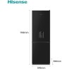 Réfrigérateur Combiné HISENSE RB372N4WB1 - 292 L – L59,5 cm x H178,5 cm – Black