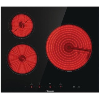 Table de cuisson vitrocéramique HISENSE - 3 foyers dont une zone de c