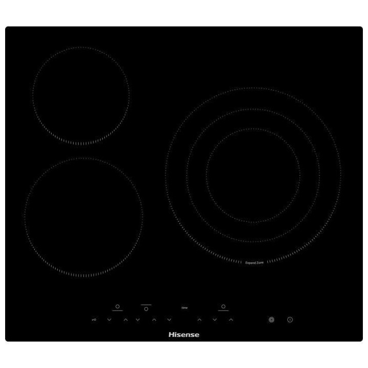 Table de cuisson vitrocéramique HISENSE - 3 foyers dont une zone de c