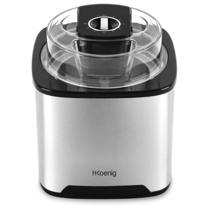HKoeNIG - Sorbetiere - Capacité : 2 L - Préparation rapide : 30 a 40