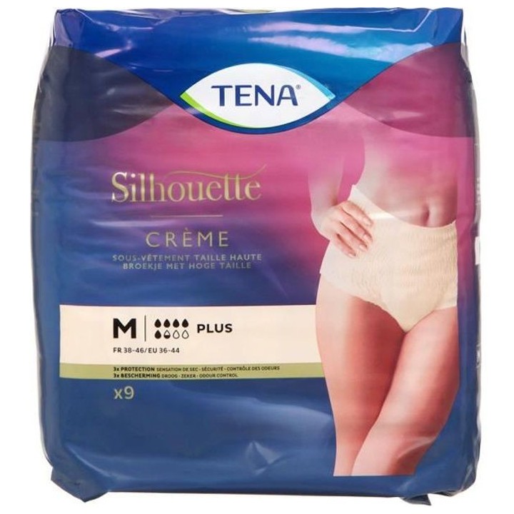TENA Silhouette Plus M de TENA - Lot de 9
