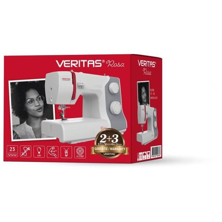 VERITAS ROSA - Machine a coudre 23 programmes - Boutonniere automatiqu