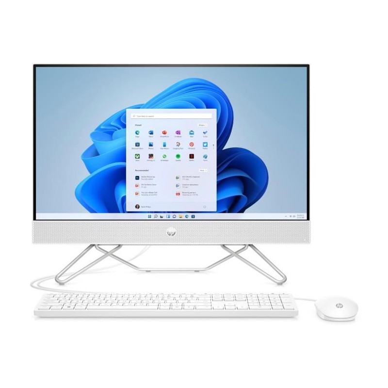 PC de bureau HP All in One 24-cb0115nf - 23.8FHD - Intel Pentium J5040 - RAM 8Go - Stockage 512Go SSD - Windows 11 + Clavier sou