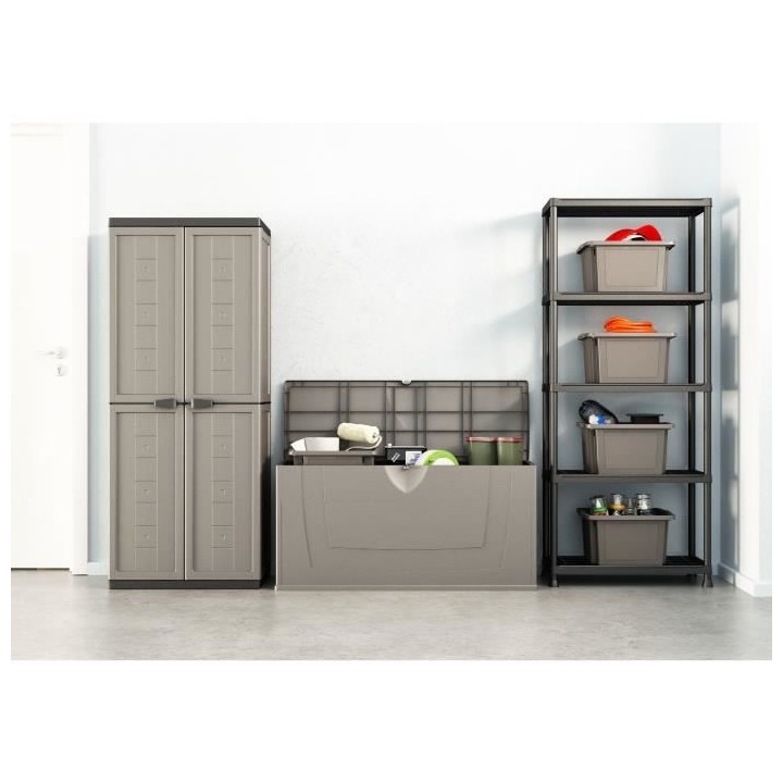 KETER | COFFRE DE RANGEMENT KARISMA (PAL DE 32), Bricolage, Gris Anthr