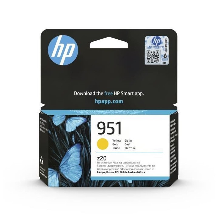 HP 951 Cartouche d'Encre Jaune Authentique (CN052AE)