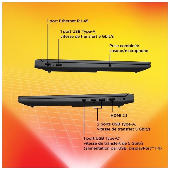 PC Portable Gaming HP Victus 16-r0024nf - 16,1 FHD 144Hz - Core i5-135