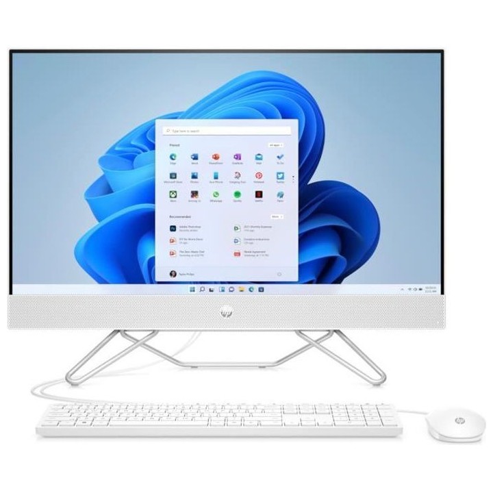 PC de bureau HP All-in-One 27-cb0216nf - 27FHD - Ryzen 5 5500U - RAM 8