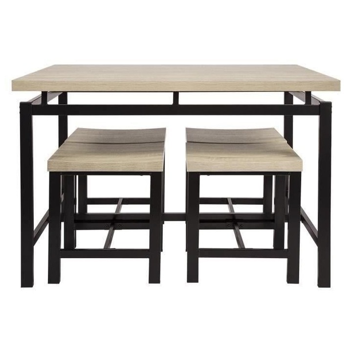 Ensemble Table + 4 tabourets VENUS- Rectangulaire - Panneaux alvéolai