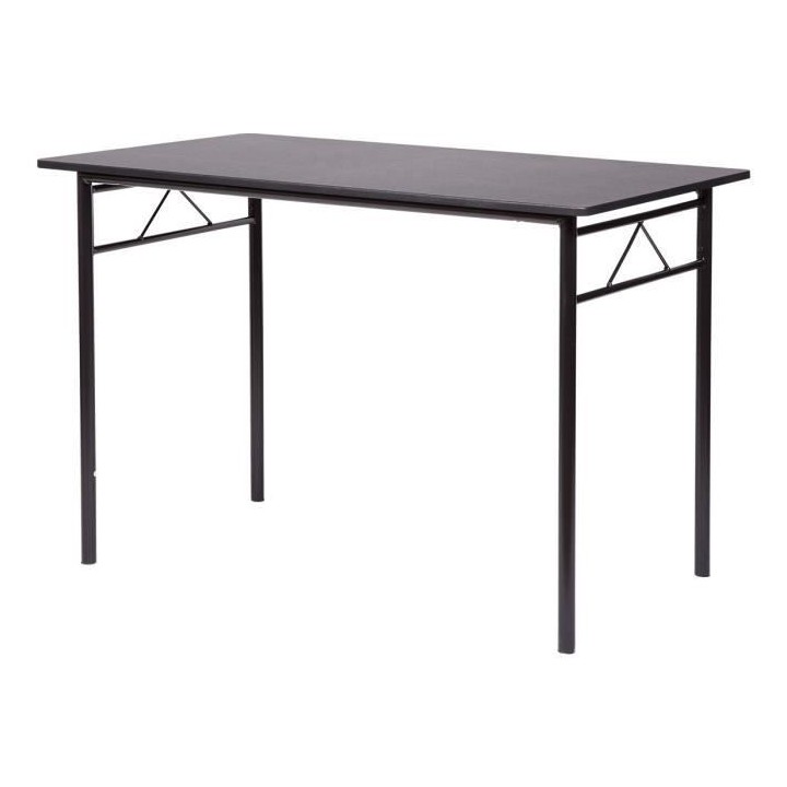 Set table a manger avec 4 chaises - Noir - RIVIERA
