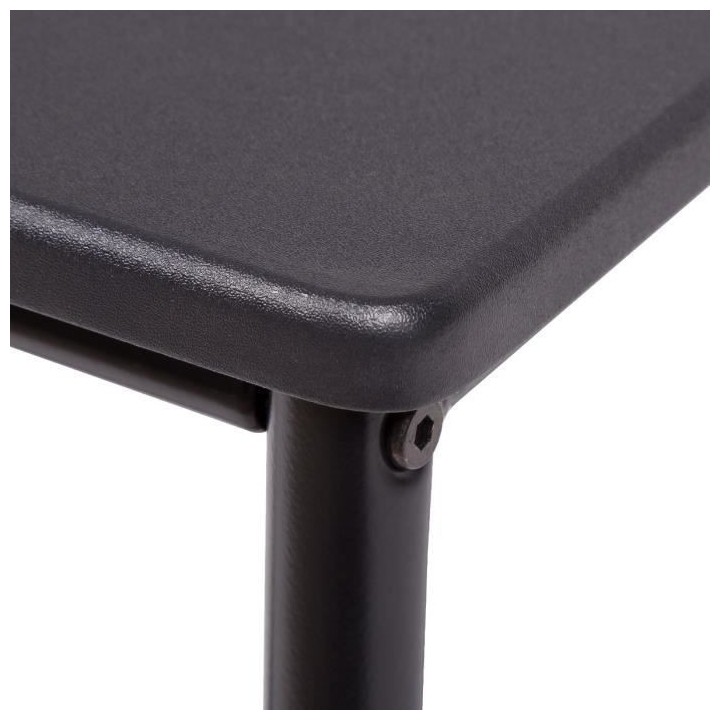 Set table a manger avec 4 chaises - Noir - RIVIERA