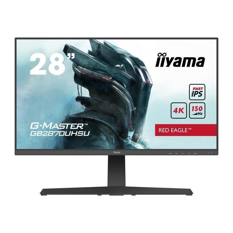 Ecran PC Gamer - IIYAMA GB2870UHSU-B1 - G-MASTER - 28 4K - Dalle Fast IPS - 1 ms - 150Hz - HDMI 2.1 / DisplayPort - AMD FreeSync