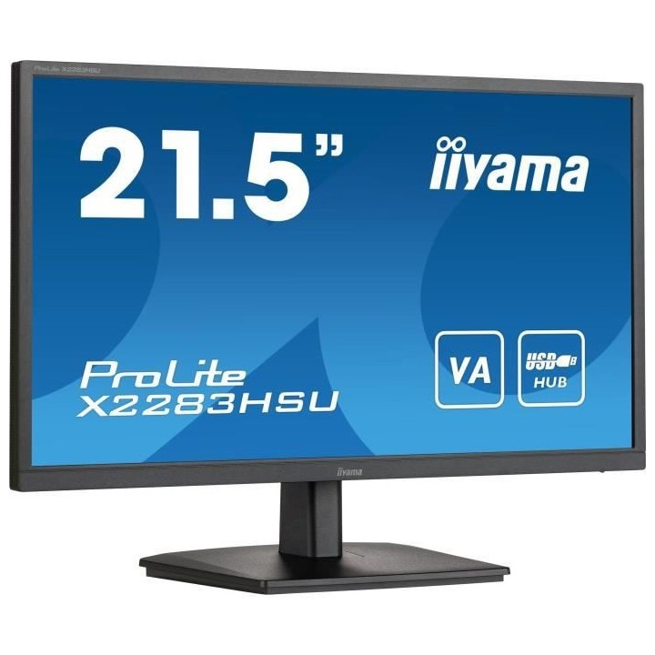 Ecran PC - IIYAMA Prolite X2283HSU-B1 - 21.5 FHD - Dalle VA - 1 ms - 7