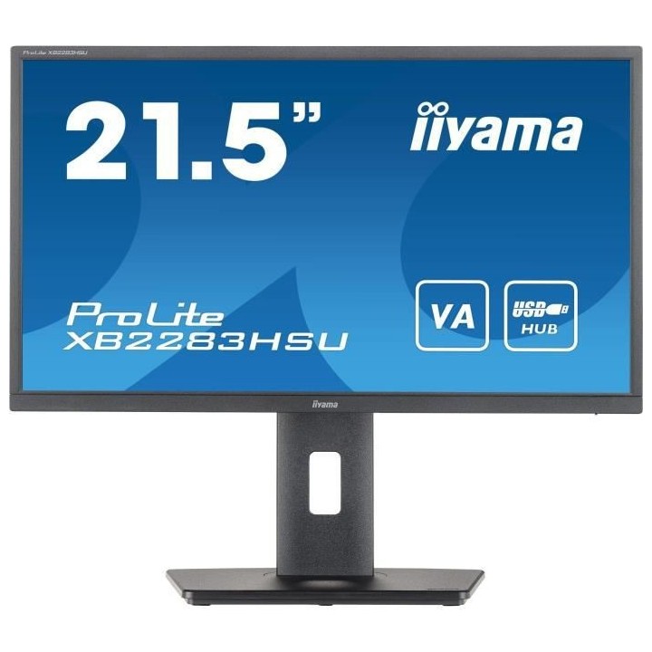 Ecran PC - IIYAMA Prolite X2283HSU-B1 - 21.5 FHD - Dalle VA - 1 ms - 7
