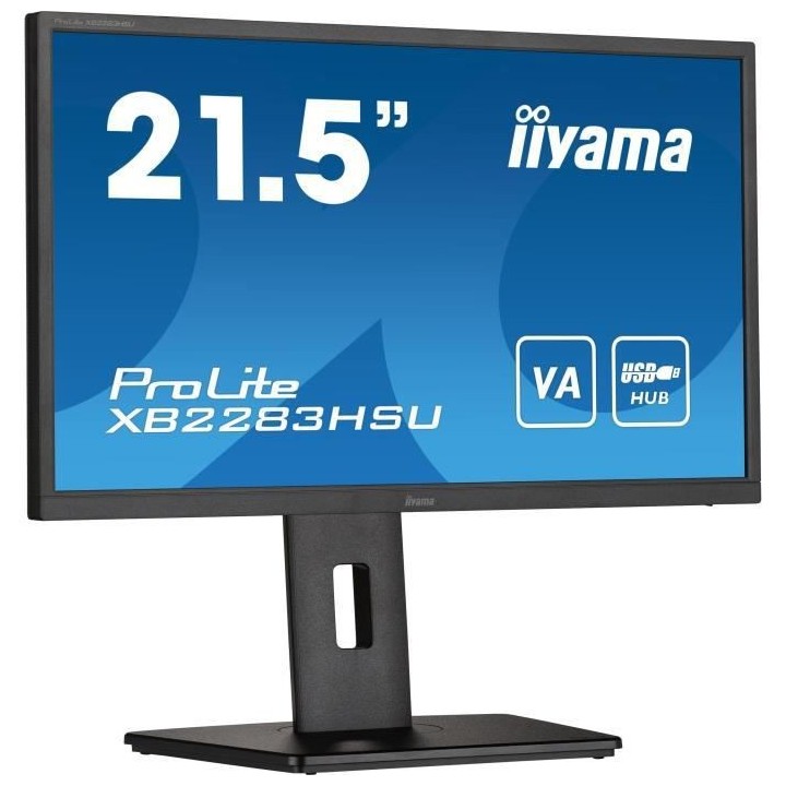 Ecran PC - IIYAMA Prolite X2283HSU-B1 - 21.5 FHD - Dalle VA - 1 ms - 7