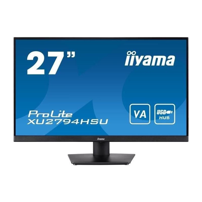 Ecran PC - IIYAMA ProLite XU2794HSU-B1 - 27 FHD - Dalle VA - 4 ms - 75Hz - HDMI / DisplayPort