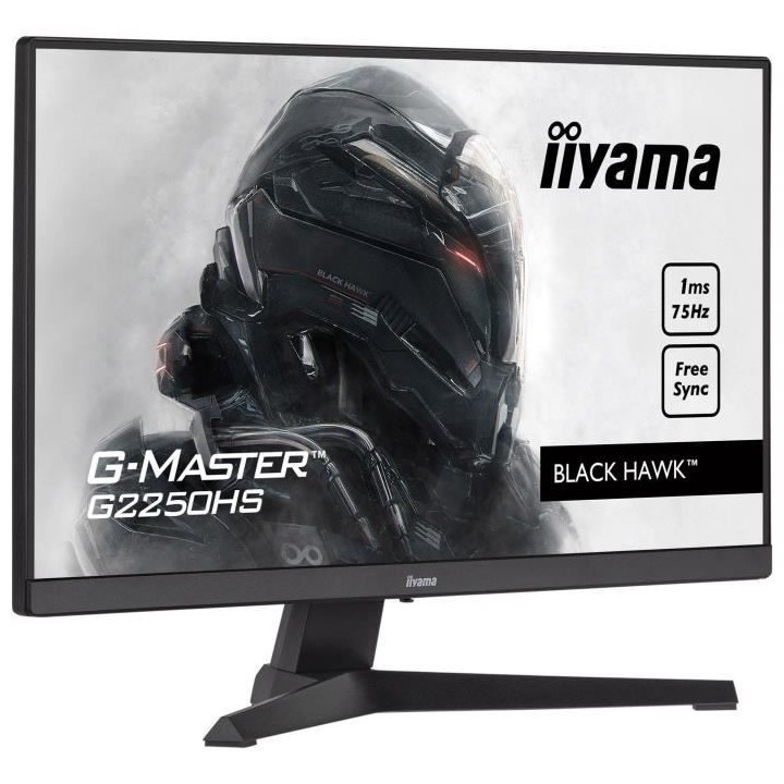 Ecran PC Gamer - IIYAMA G-Master Black Hawk G2250HS-B1 - 21.5 FHD - Da