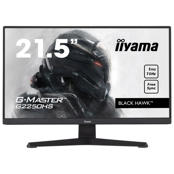 Ecran PC Gamer - IIYAMA G-Master Black Hawk G2250HS-B1 - 21.5 FHD - Da