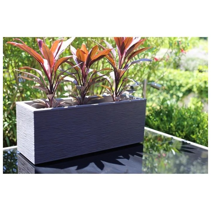 EDA PLASTIQUE Balconniere Graphit Up - 25 L - 59 x 19,5 x 22,8 cm - Gr