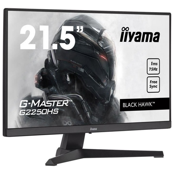 Ecran PC Gamer - IIYAMA G-Master Black Hawk G2250HS-B1 - 21.5 FHD - Da
