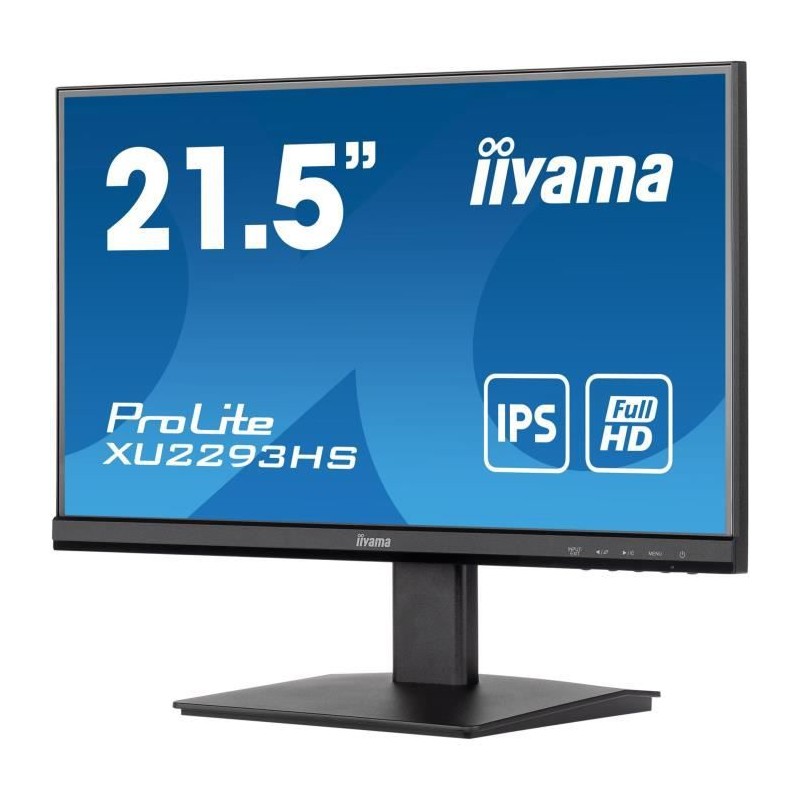 Ecran PC - IIYAMA XU2293HS-B5 - 22 FHD - Dalle IPS - 3 ms - 75Hz - HDMI / DisplayPort