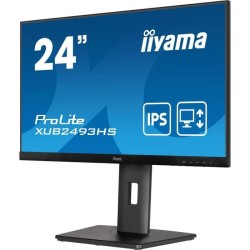 Ecran PC - IIYAMA ProLite XUB2493HS-B5 - 24 FHD - Dalle IPS - 4 ms - 75Hz - HDMI / DisplayPort - Pied réglable en hauteur