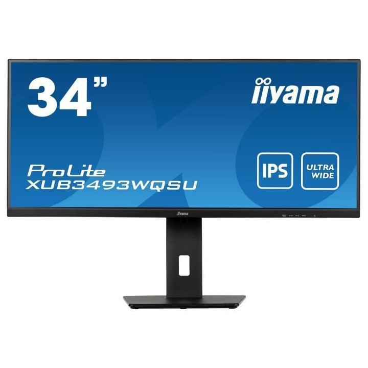 Ecran PC - IIYAMA XUB3493WQSU-B5 - 34 UWQHD - Dalle IPS - 4 ms - 75Hz