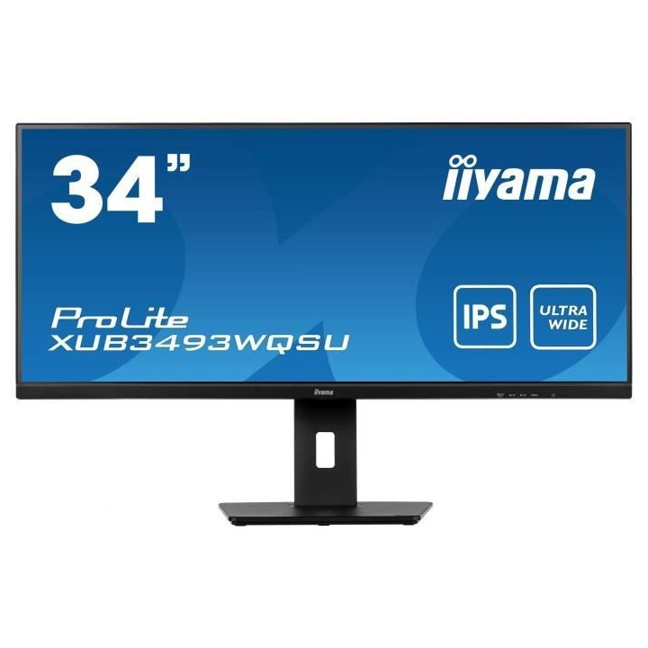Ecran PC - IIYAMA XUB3493WQSU-B5 - 34 UWQHD - Dalle IPS - 4 ms - 75Hz