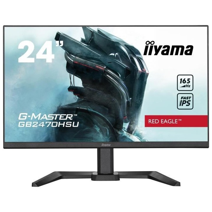 Ecran PC Gamer - IIYAMA G-Master Red Eagle GB2470HSU-B5 - 24 FHD - Dal