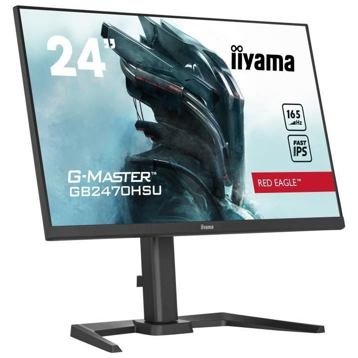 Ecran PC Gamer - IIYAMA G-Master Red Eagle GB2470HSU-B5 - 24 FHD - Dal