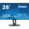 Ecran ordinateur IIYAMA ProLite 28, IPS LED, 3840x2160(4K), 300cd/m², Haut-parleurs, HDMI, DPort, USB-HUB (4x3.0), 3ms