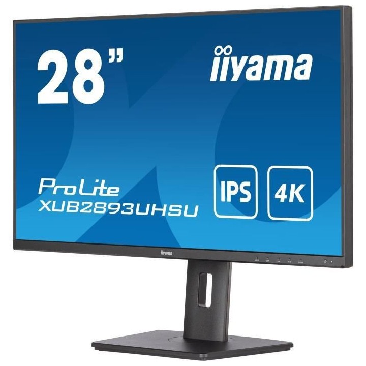 Ecran ordinateur IIYAMA ProLite 28, IPS LED, 3840x2160(4K), 300cd/m²,