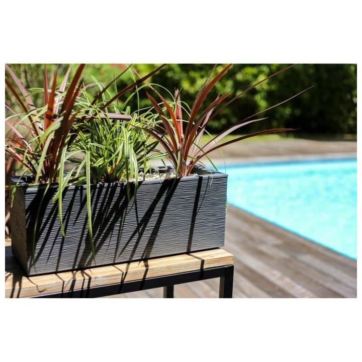 EDA PLASTIQUE Balconniere Graphit Up - 25 L - 59 x 19,5 x 22,8 cm - Gr