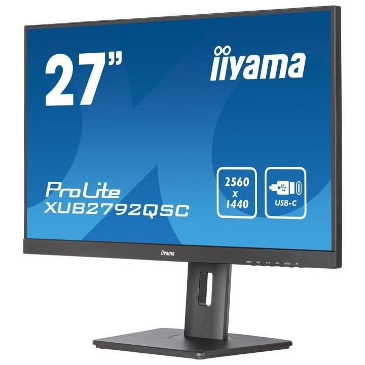 Ecran PC - IIYAMA Prolite XUB2792QSC-B5 - 27 WQHD - Dalle IPS - 4 ms -