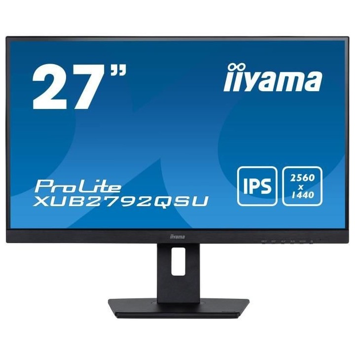 Ecran PC - IIYAMA XUB2792QSU-B5 - 27 WQHD - Dalle IPS - 5 ms - 75Hz -