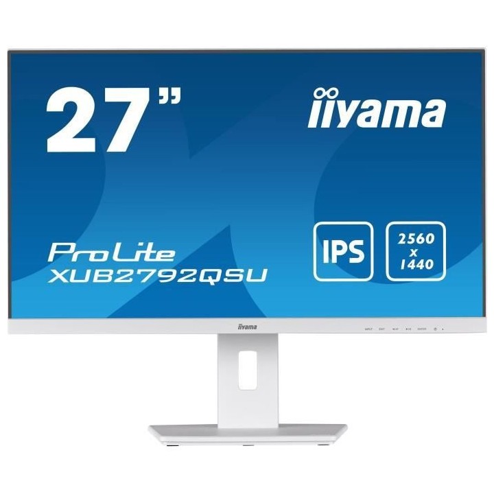 Ecran PC - IIYAMA Prolite XUB2792QSU-W5 - 27 WQHD - Dalle IPS - 5 ms -