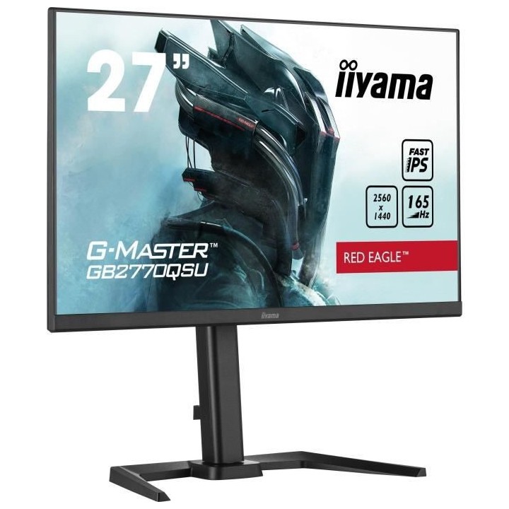 Ecran PC Gamer - IIYAMA G-Master Red Eagle GB2770QSU-B5 - 27 WQHD - Da