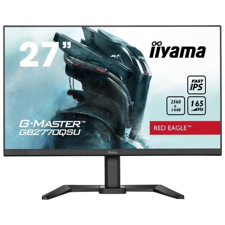 Ecran PC Gamer - IIYAMA G-Master Red Eagle GB2770QSU-B5 - 27 WQHD - Da