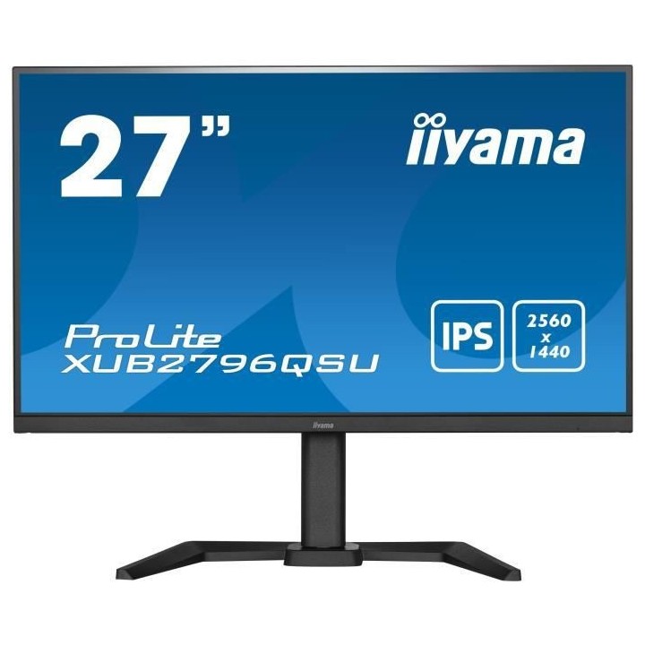 Ecran PC - IIYAMA XUB2796QSU-B5 - 27 WQHD - Dalle IPS - 1 ms - 75Hz -