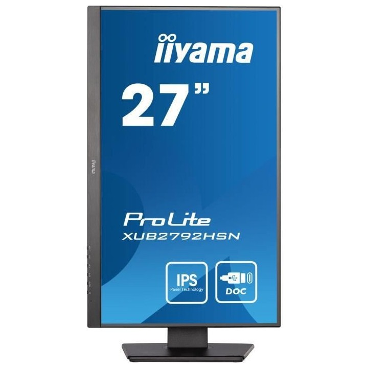 Ecran PC - IIYAMA ProLite XUB2792HSN-B5 - 27 FHD - Dalle IPS - 4 ms -