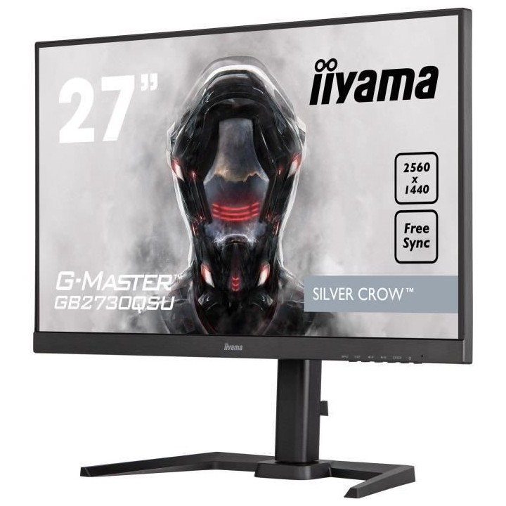 Ecran PC Gamer - IIYAMA G-Master Silver Crow GB2730QSU-B5 - 27 WQHD -