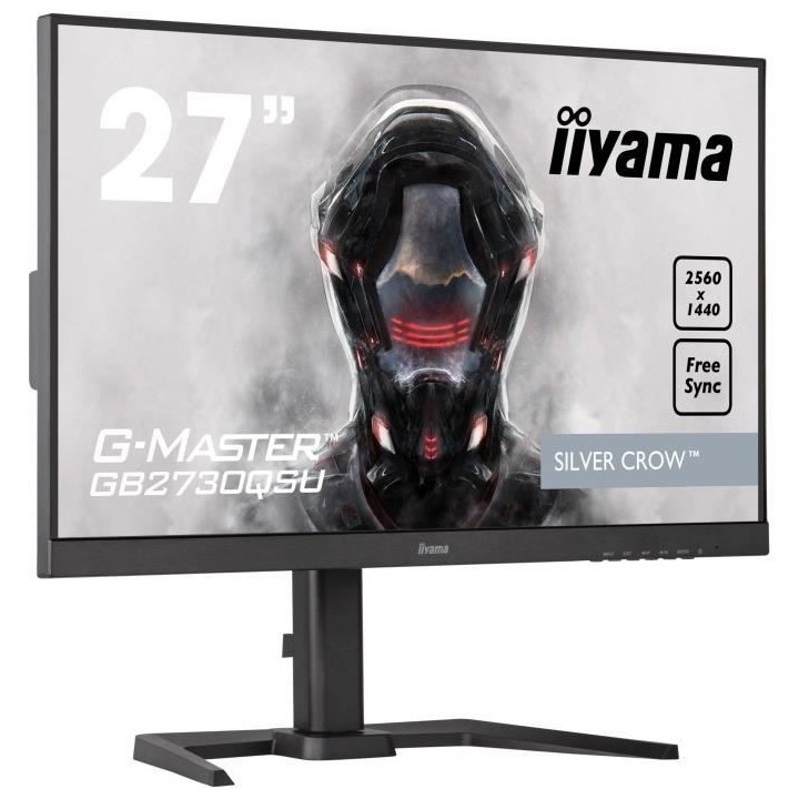 Ecran PC Gamer - IIYAMA G-Master Silver Crow GB2730QSU-B5 - 27 WQHD -