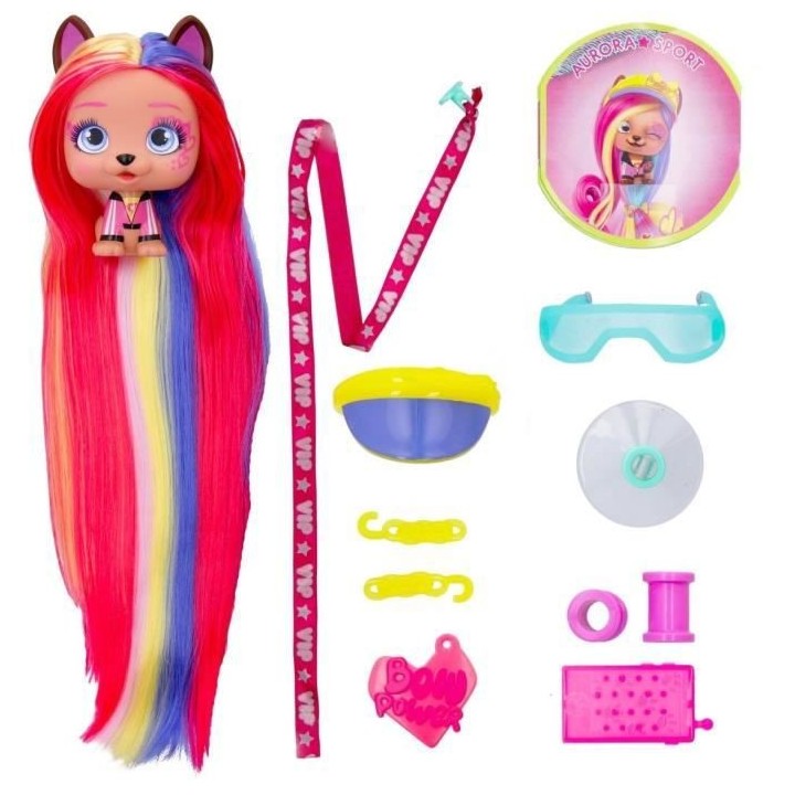 Mini poupée VIP Pets IMC TOYS - Bow Power - Aurora