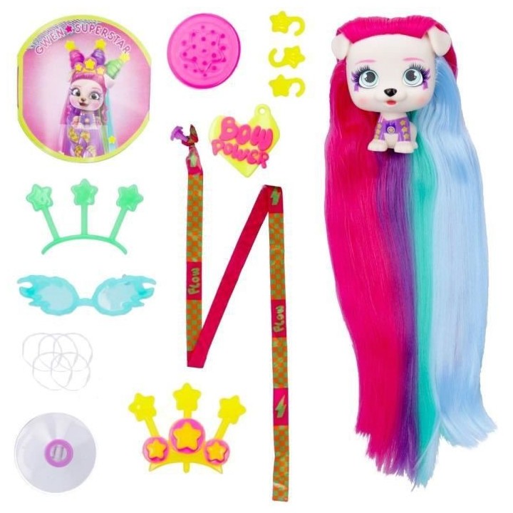 Mini poupée VIP Pets IMC TOYS - Bow Power - Gwen
